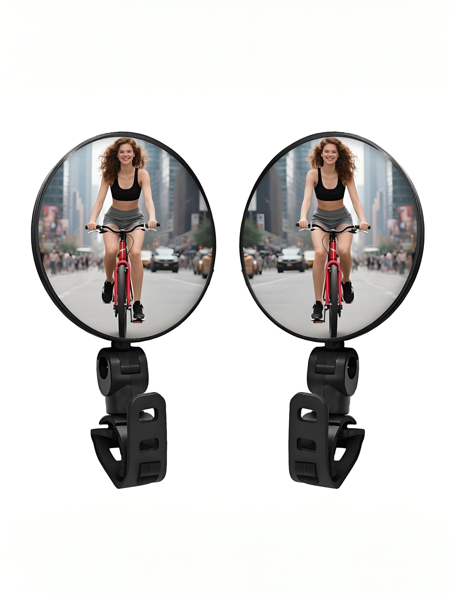 2PCS Wide Angle Bicycle Cycling Rear View Mirror