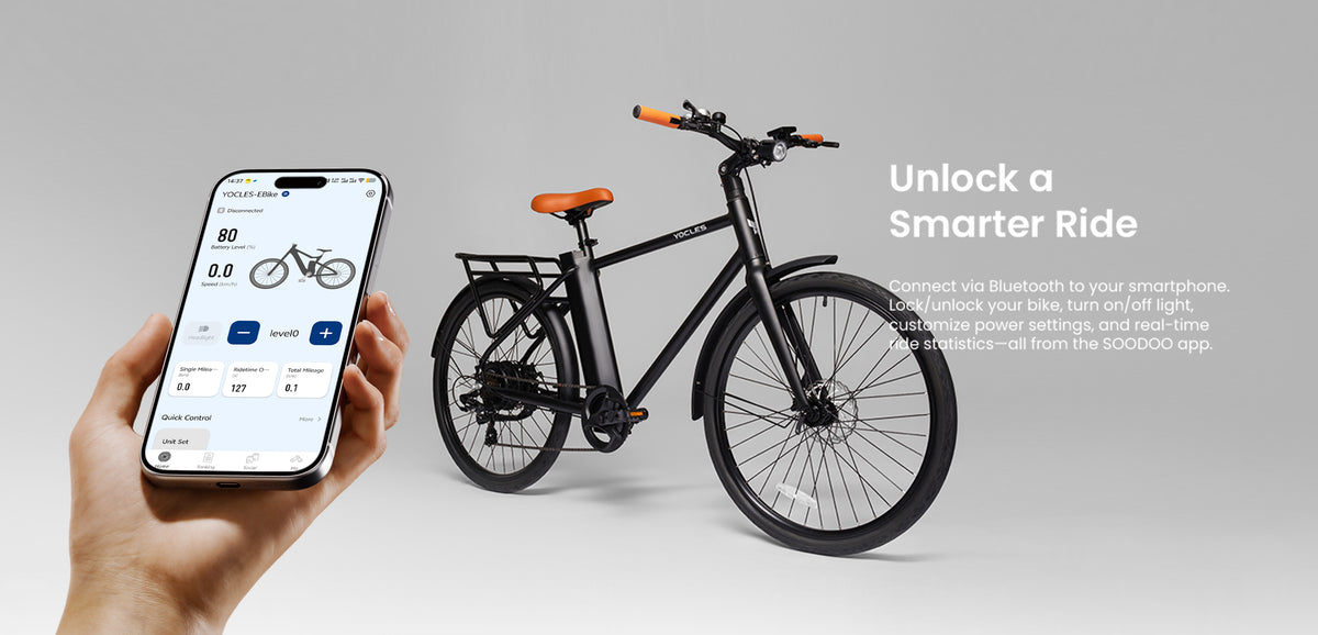 YOCLES commuter e-bike smart app connectivity